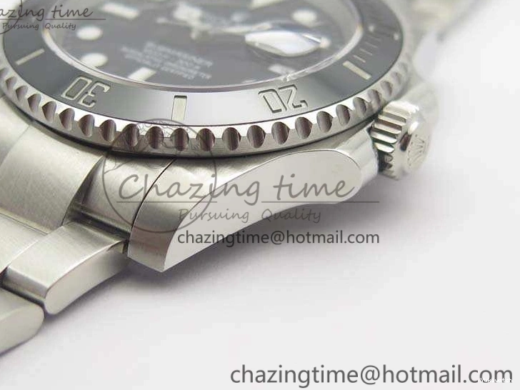 116610 Best 1:1 Edition Submariner 904L Bracelet Case SS Black SA3135 GMF And LN Ceramic 0111